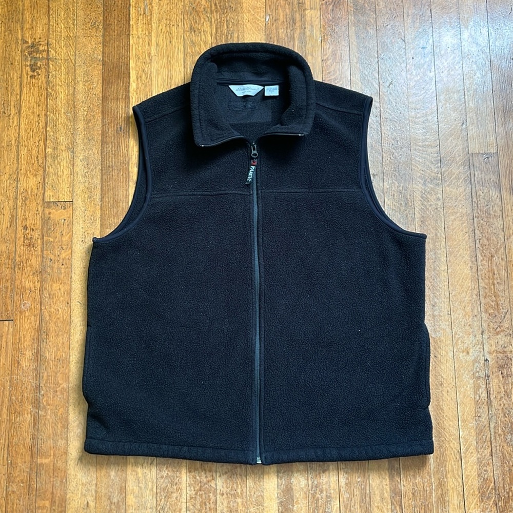 Eddie Bauer Sweater Vest / Black / Large / Polartec
